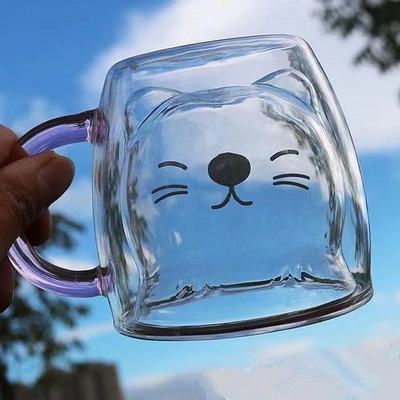 Glasbecher Doppelt Wandglasbecher Bären Tier Doppelschicht-Glasbecher | Brehn