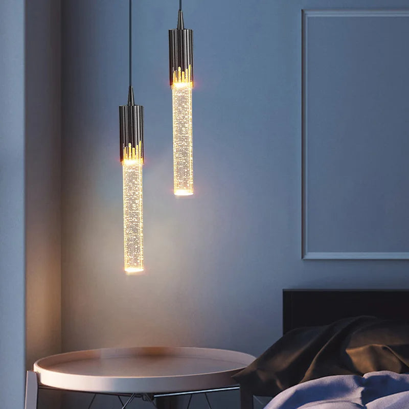 Brehn | Glas Kugel Pendelleuchte in zylindrischer Form - Lustreau
