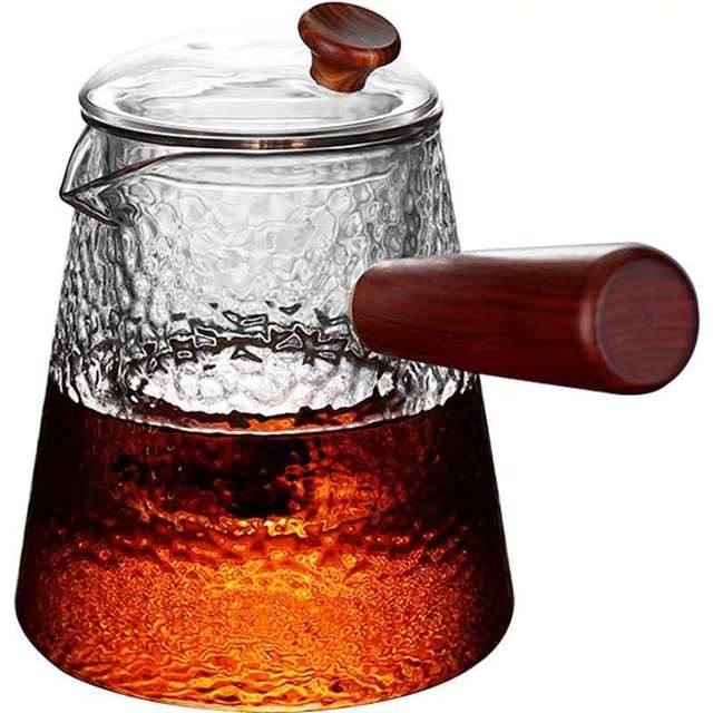 Glas Topf Filter Holzgriff Teezermonie Transparente Teewaren Sets | Brehn