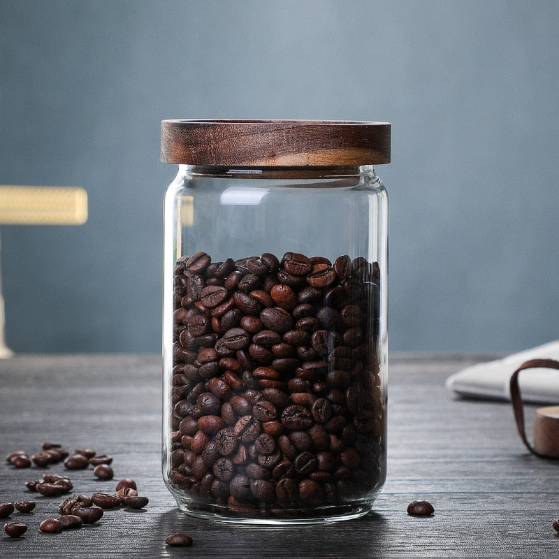 Glasversiegeltes Glas Kaffeebohnenspeicherbehälter Getreidespeicherbehälter Teeglas | Brehn