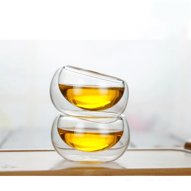 Glas Teekannen Hitzebeständige Glas Teeinfusionstasse Doppelte Wand Glas | Brehn