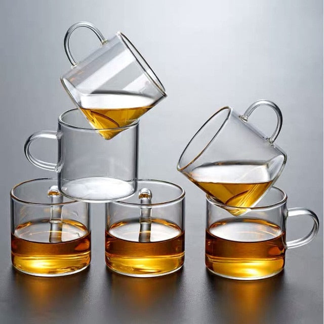 Glas Teekanne Holzgriff Teezeremonie Transparent Set Tasse | Brehn