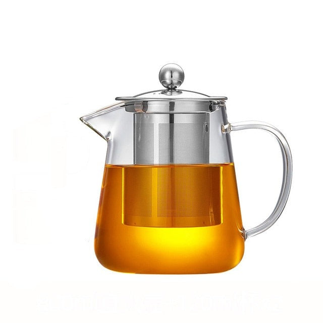 Glas Teekanne Holzgriff Teezeremonie Transparent Set Tasse | Brehn