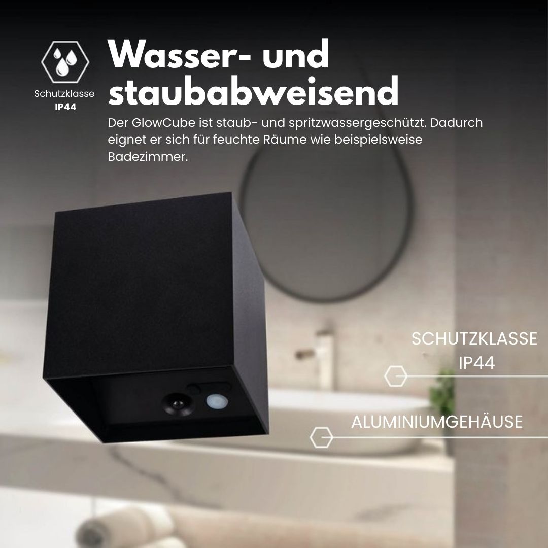 Cubic kabellose Bewegungsmelder-Wandlampe | Brehn