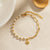 Brehn | Goldene Büroklammer Boho Sonnenschein Armband