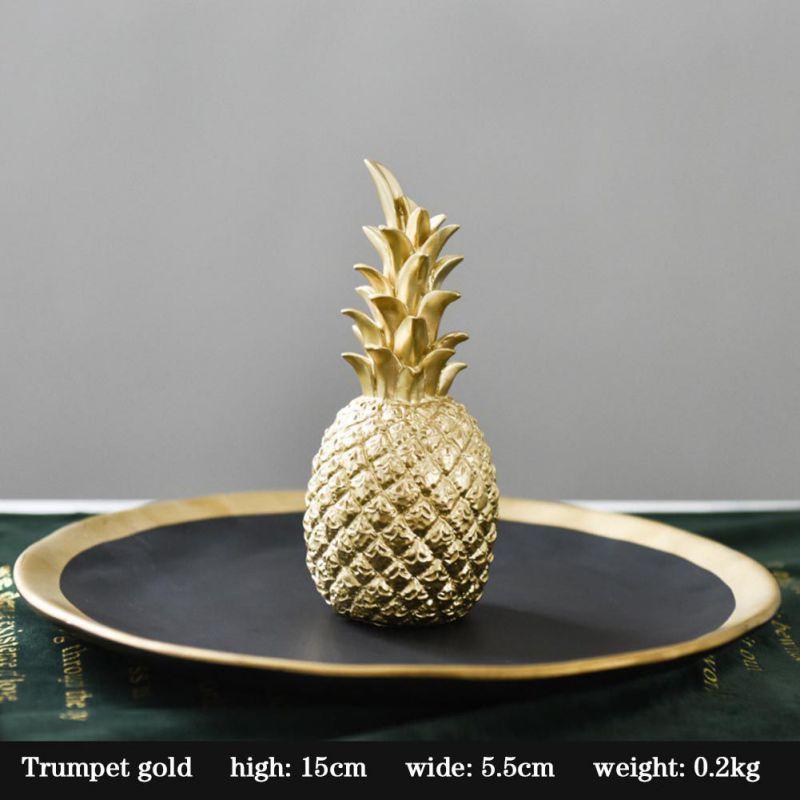 Goldene Ananas Küchen Dekoration Mit Einem Modernen Nordic Stil | Brehn
