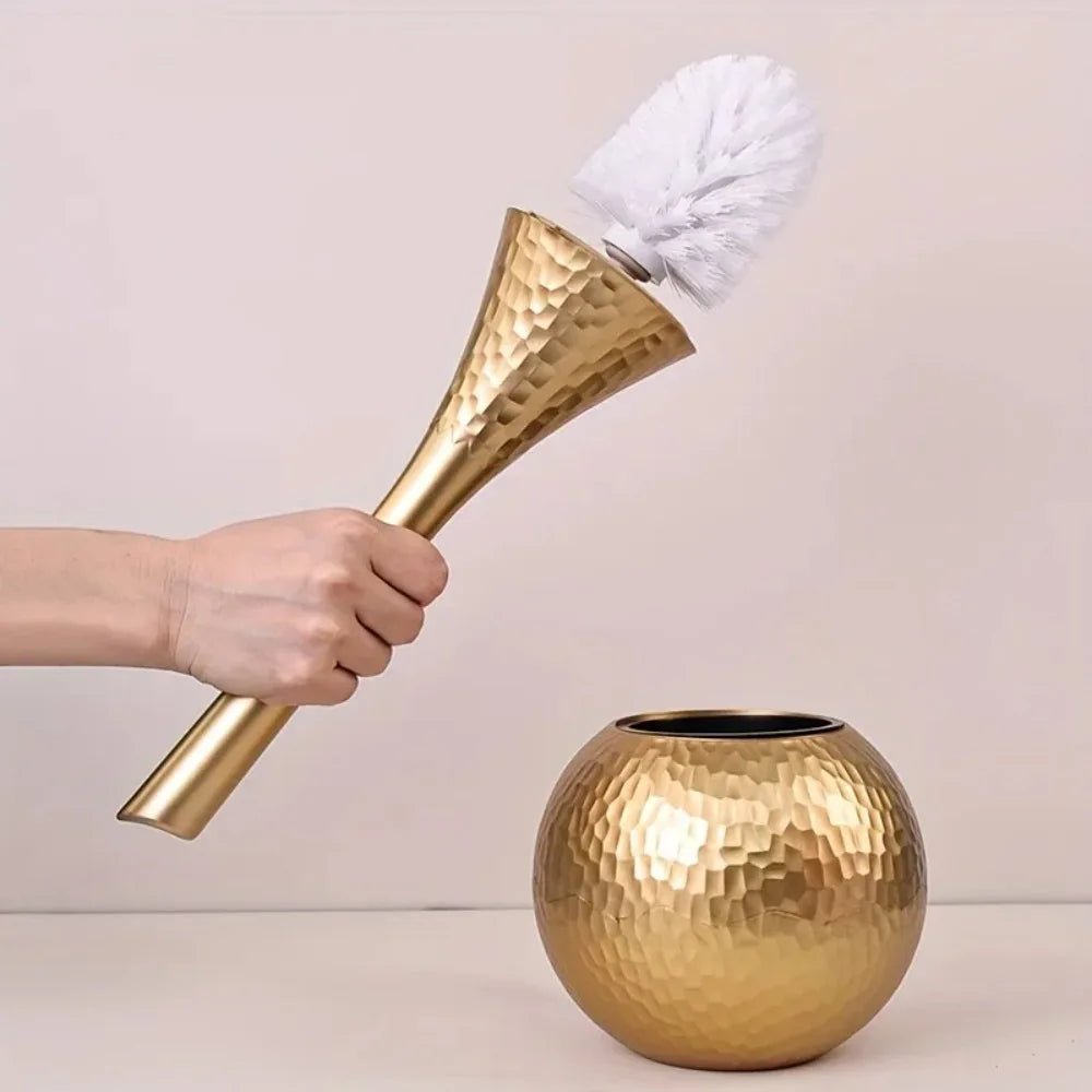 GOLDENLUXE – Elegante, formschöne Toilettenbürste mit edlem Metalldesign für moderne Badezimmer