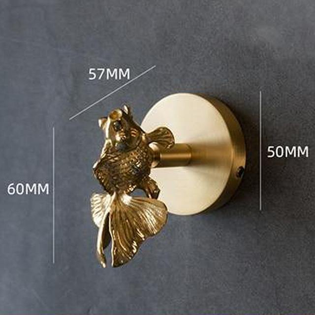 Goldene Messingwandhaken – Handgefertigte Tierdesigns für stylische Wanddekoration | Brehn