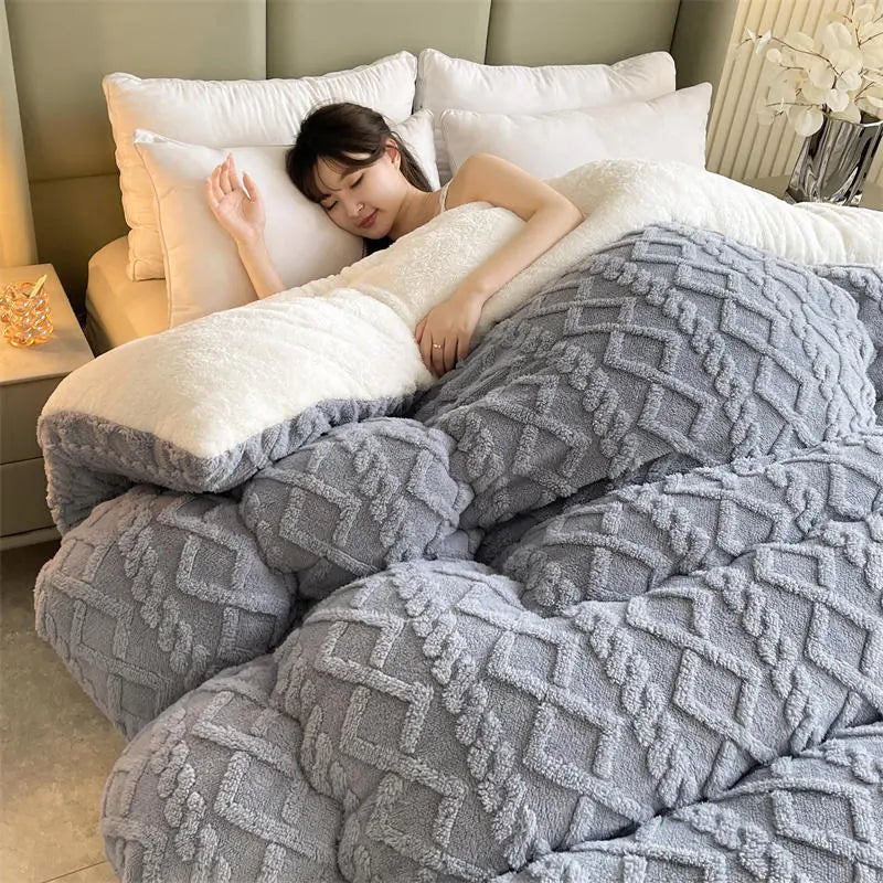 Brehn | SereneSleep Winter Bettbezug - Luxus Kaschmir Fleece Bettdecke für ultimativen Winterkomfort