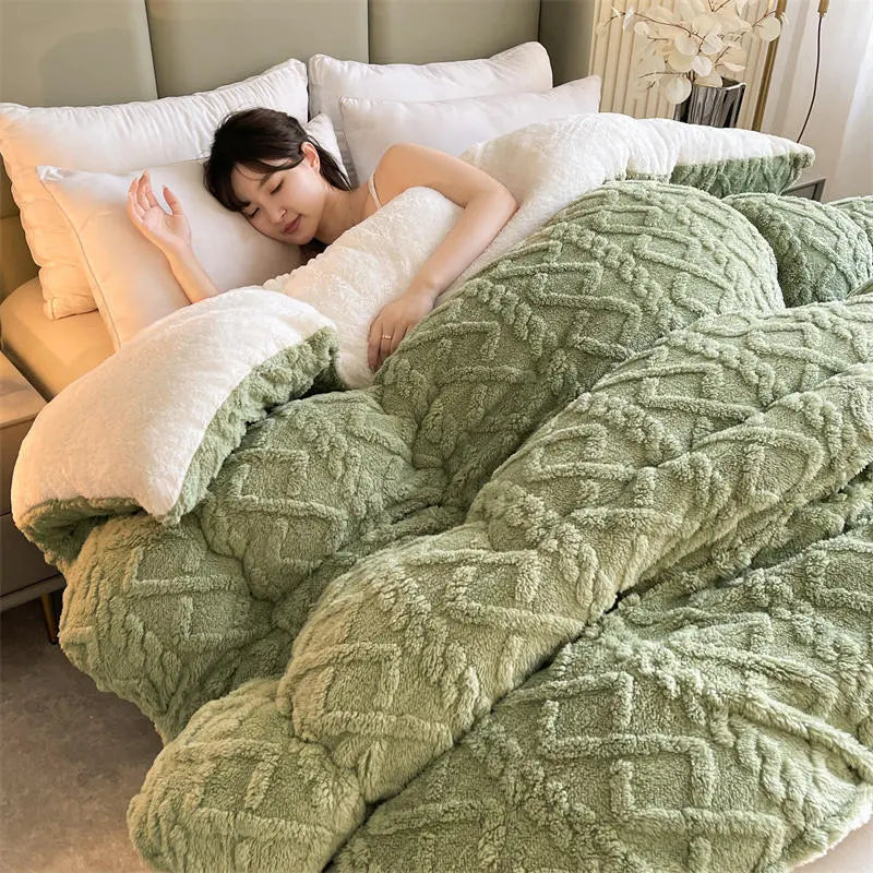 Brehn | SereneSleep Winter Bettbezug - Luxus Kaschmir Fleece Bettdecke für ultimativen Winterkomfort