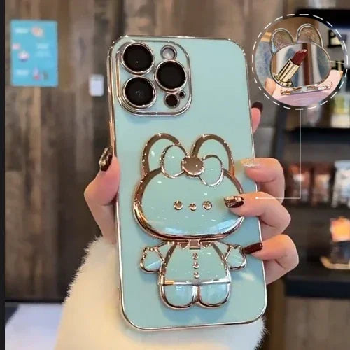Brehn | 3D Hase Koreanischer Stil Spiegel iPhone Hülle