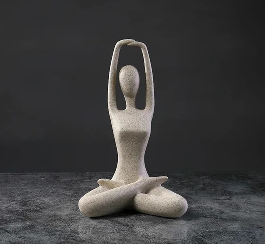 ZenJoy Frau in Yoga Figur – Moderne Innenraumdekoration aus Harz | Brehn