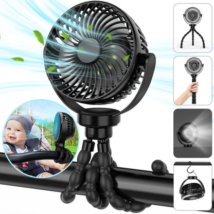 Tragbarer Kinderwagenventilator mit 8000mAh Batterie | Brehn