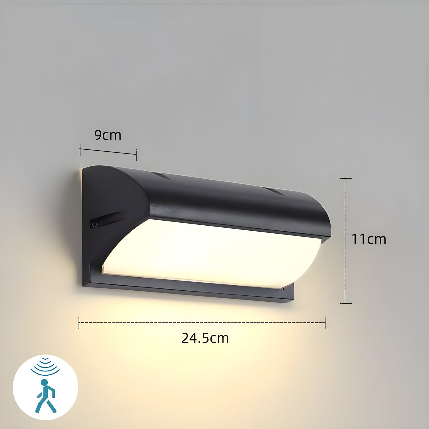 Brehn | LED Außen Bewegungsmelder wasserdichte Wandlampe