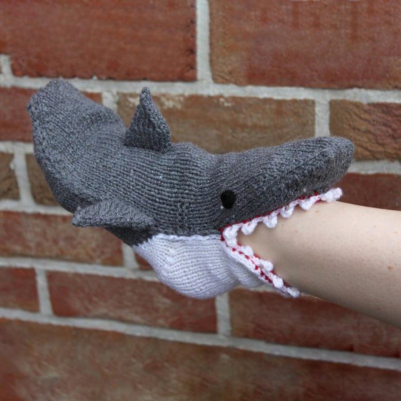 Brehn gestrickte Tiersocken