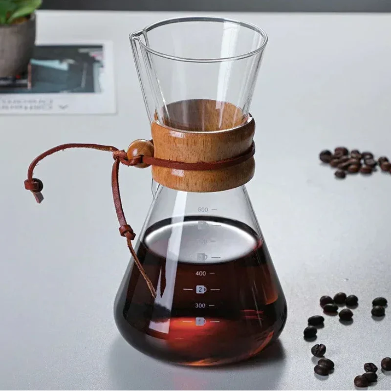 Handglas-Kaffeekanne mit Edelstahlfilter Tropfbrauereikaffe | Brehn