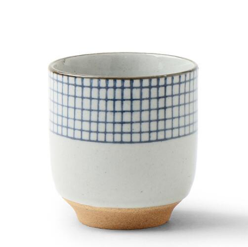 Handgemaltes Gittermuster Teetasse | Brehn