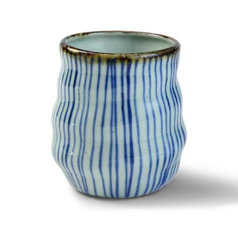 Handgemaltes Gittermuster Teetasse | Brehn