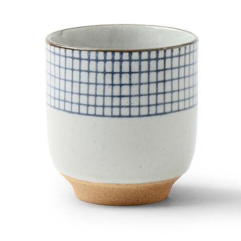 Handgemaltes Gittermuster Teetasse | Brehn