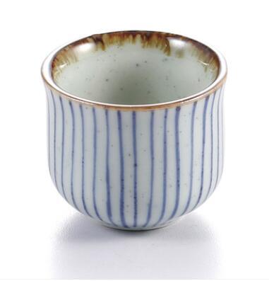 Handgemaltes Gittermuster Teetasse | Brehn