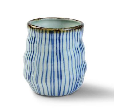 Handgemaltes Gittermuster Teetasse | Brehn