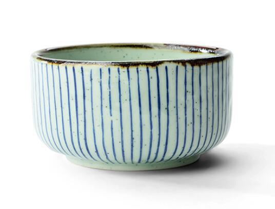 Handgemaltes Gittermuster Teetasse | Brehn