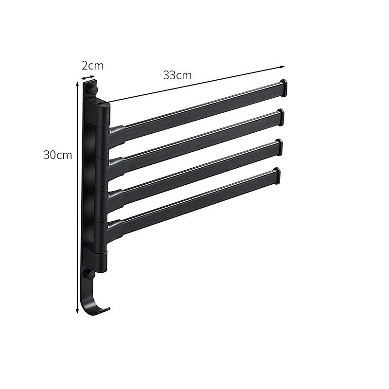 Brehn | Stilvoller Handtuchhalter - in elegantem Schwarzmetall