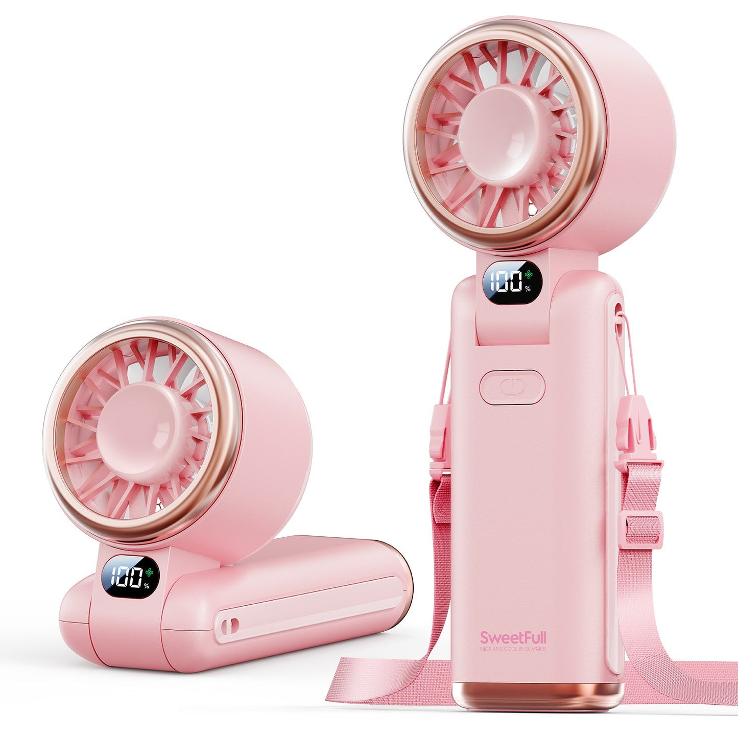 Faltbarer Handventilator - 5-Geschwindigkeits-Hochgeschwindigkeits-Tragbarer Ventilator | Brehn