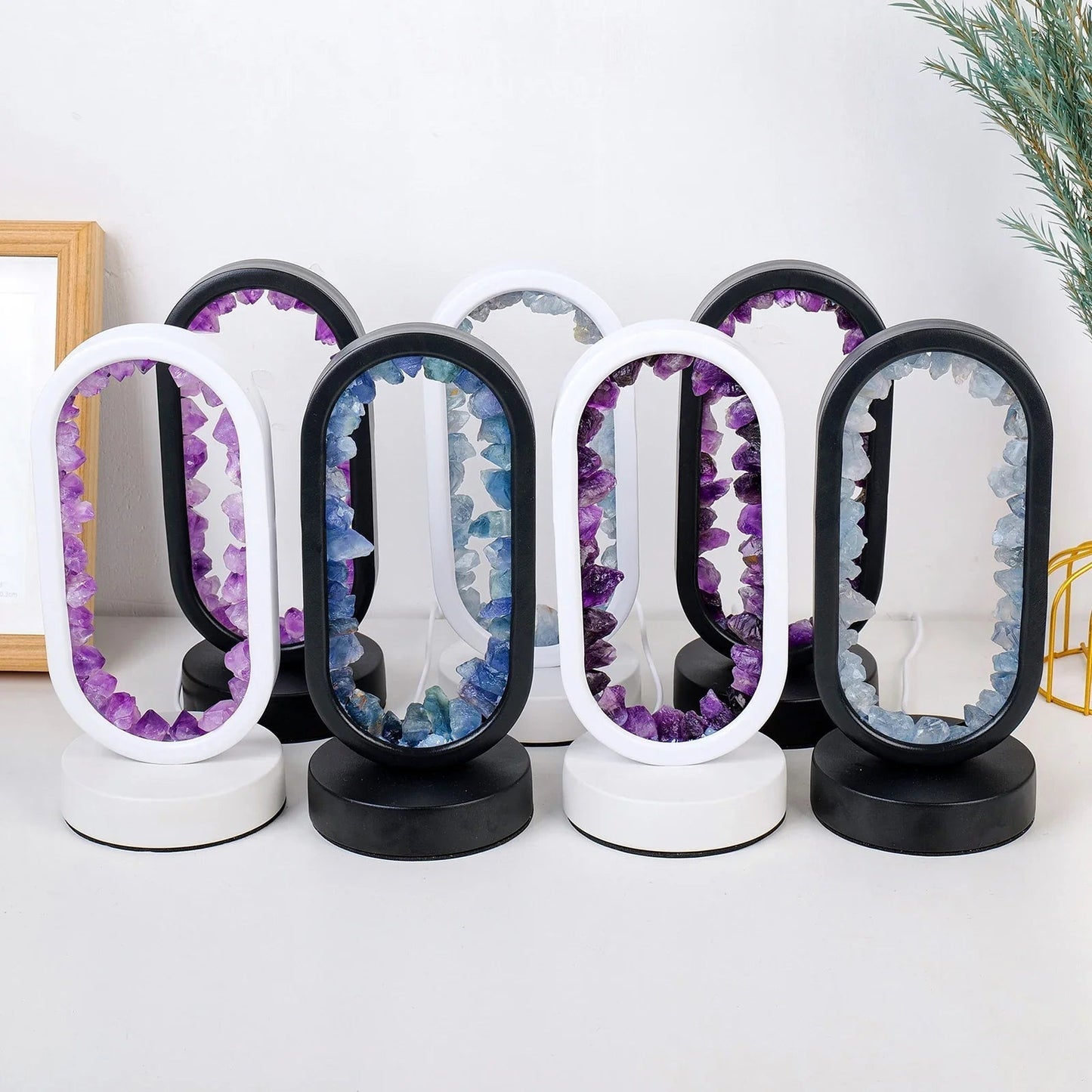 Brehn | Handgemachte Amethystlampe - Serenith