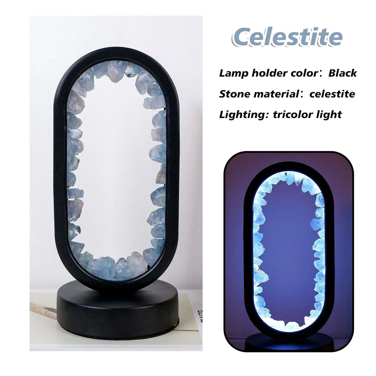 Brehn | Handgemachte Amethystlampe - Serenith