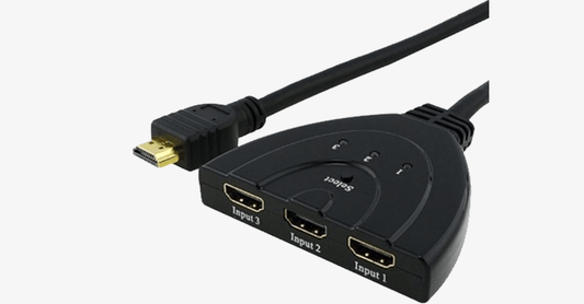 HDMI-Switch 3x1 (3 Eingänge x 1 Ausgang) Splitter-Switch – Erleichtert das Leben!