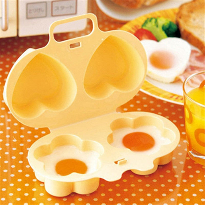 Herz- und Blumenform-Ei-Dämpfer Kochform Eierpoacher Gadget | Brehn