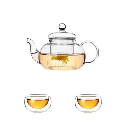 Hitzeresistenter Glas Teekanne Glas Teekanne mit Sieb Teekannen-Set | Brehn