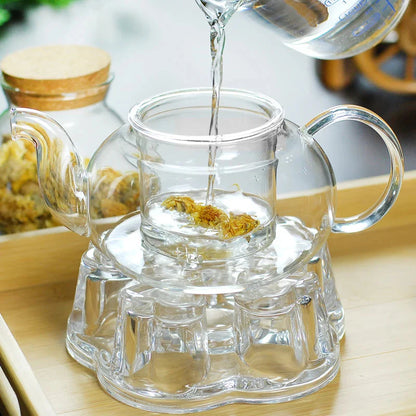 Hitzeresistenter Glas Teekanne Glas Teekanne mit Sieb Teekannen-Set | Brehn