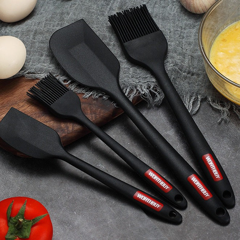 Hitzebeständiges Antihaft-Silikon-Besteckset Für Teigschaber-Set | Brehn
