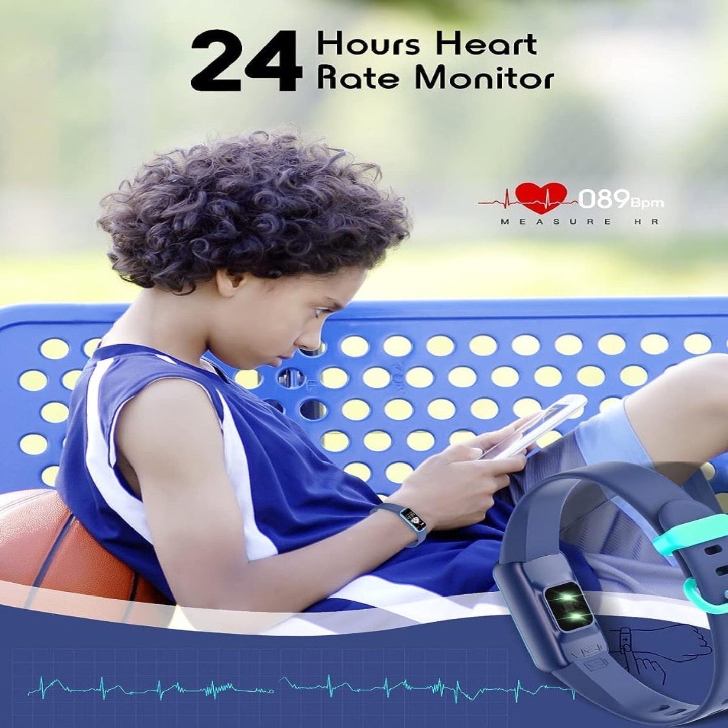 Brehn | Slim Fitness Uhr für Kinder – KidFit Pro