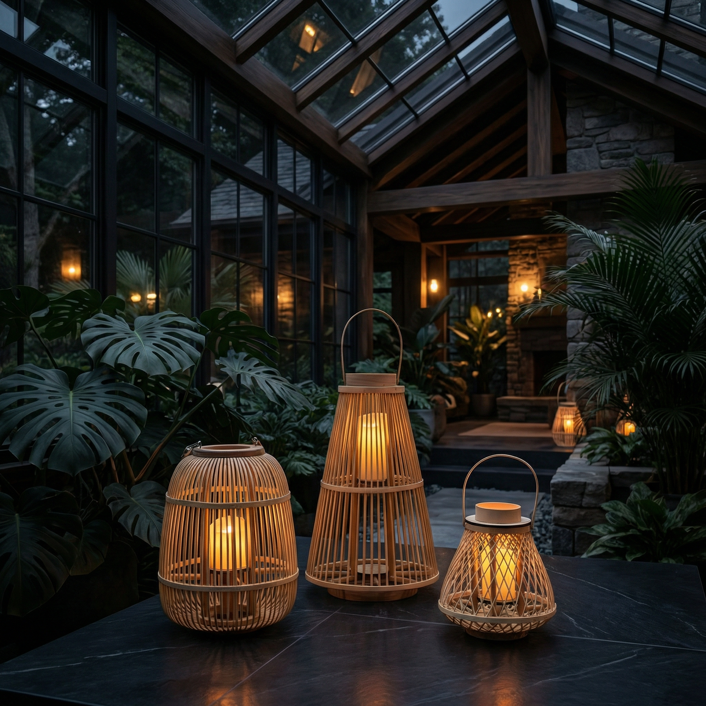 Rattan Laternen Brehn