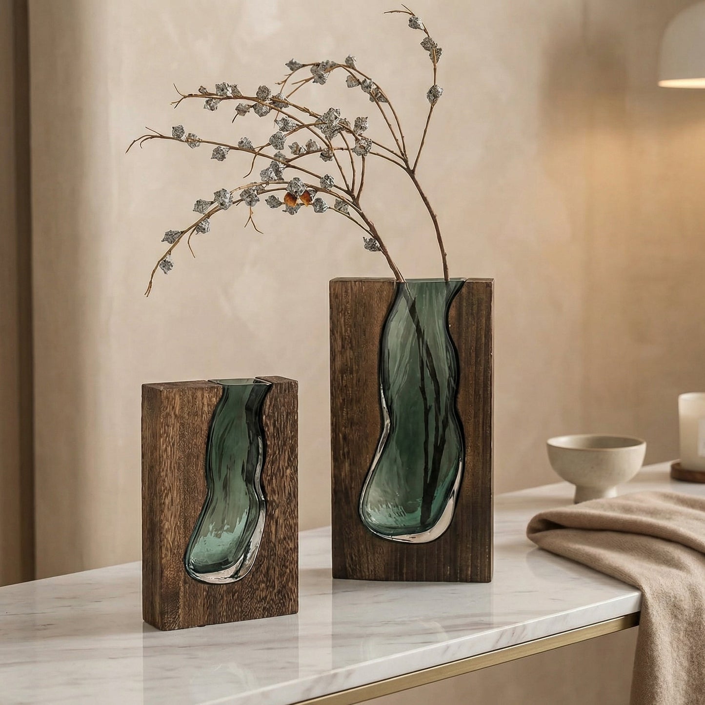 Nordische Live-Edge-Vase Brehn