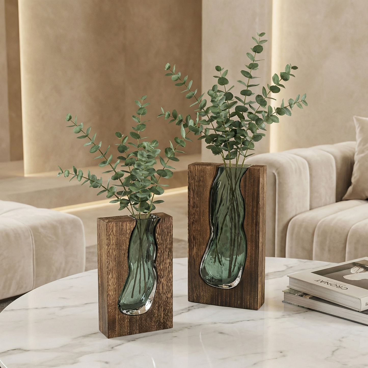 Nordische Live-Edge-Vase Brehn