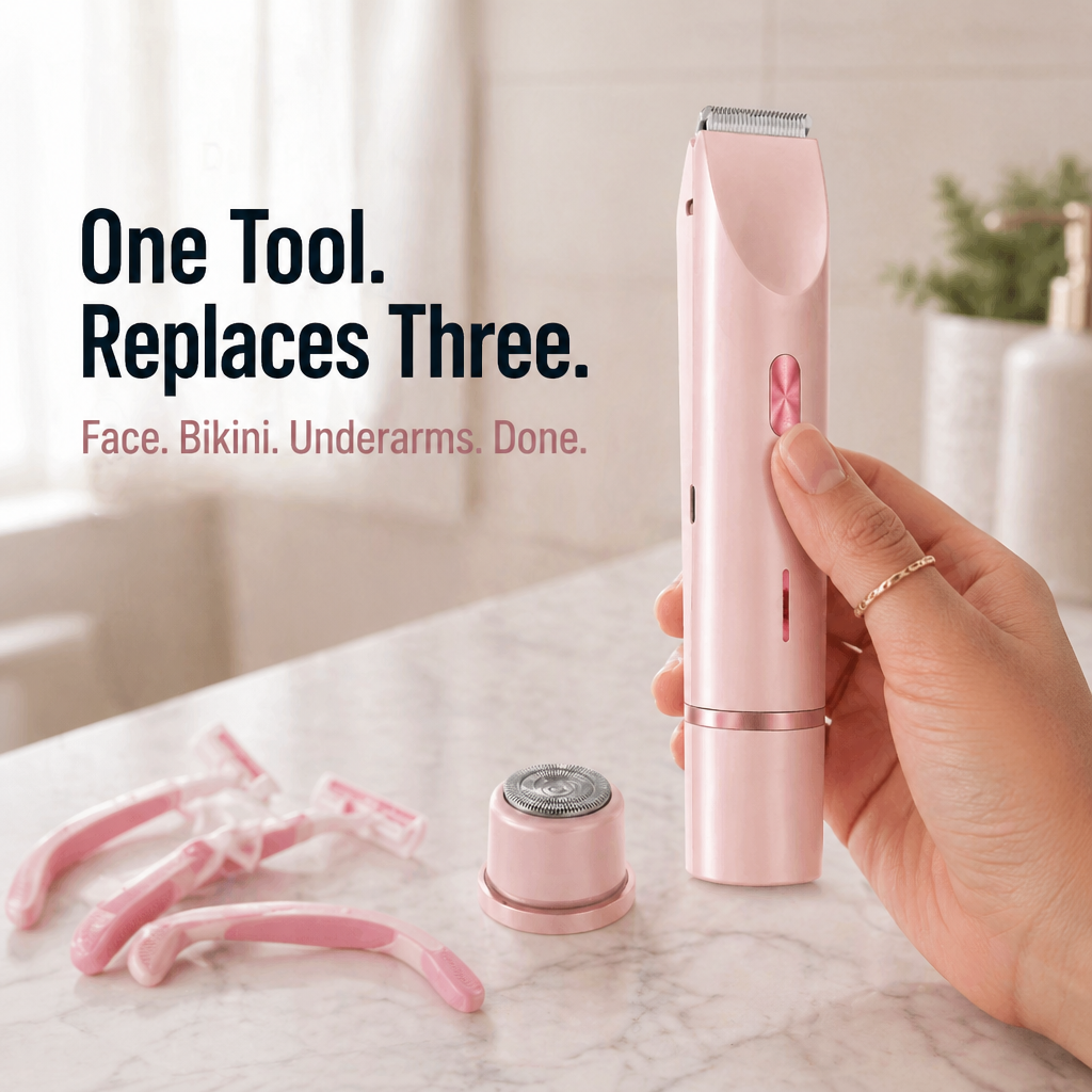 RadianceGlide 2-in-1 Damen-Rasierer Gesicht & Körper | Brehn