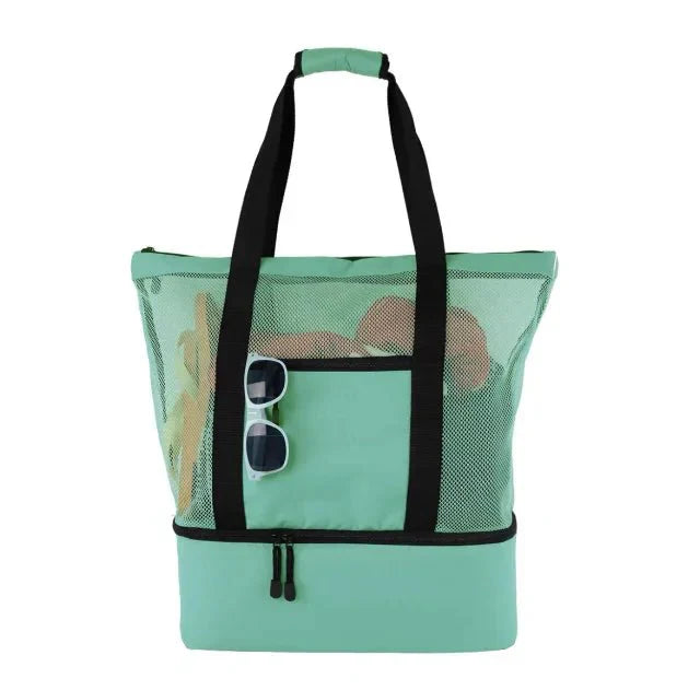 Picknick- und Strandtasche mit großem Fassungsvermögen – wasserdicht, doppellagiges Netzgewebe für Outdoor-Abenteuer