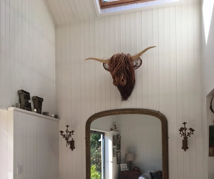 HighlandCharm – Rustikale Kuhkopf-Wanddekoration für ein einzigartiges Zuhause