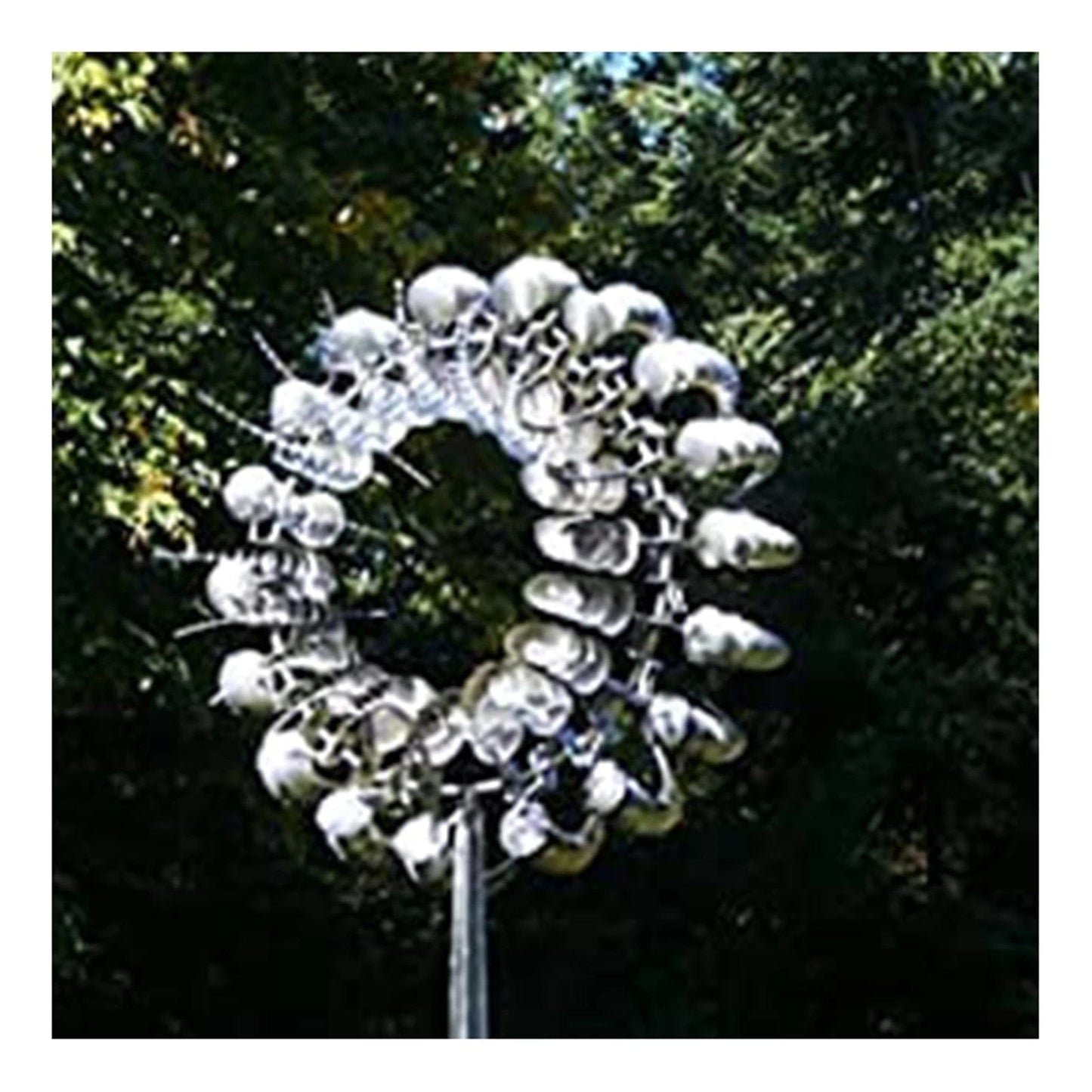 Einzigartige und magische Windmühle aus Metall | Magische kinetische Skulptur aus Metall