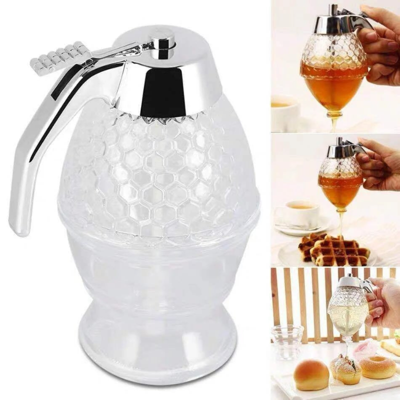 Driupfrei Honigspender mit Waben-Design – 200 ml Kunststoff | Brehn