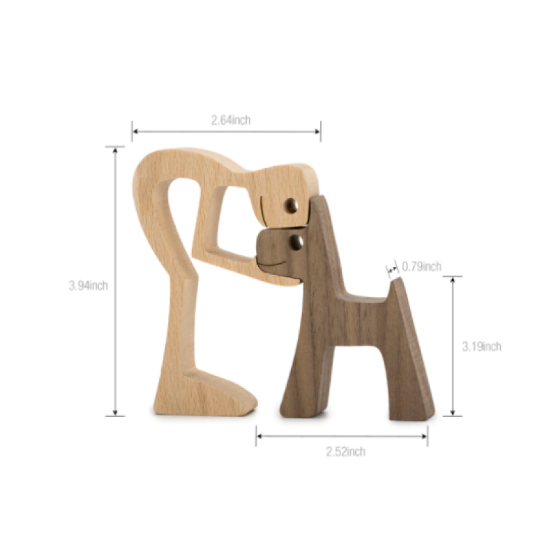 Brehn | Hugo Holzskulptur | Einzigartige handgefertigte Figur