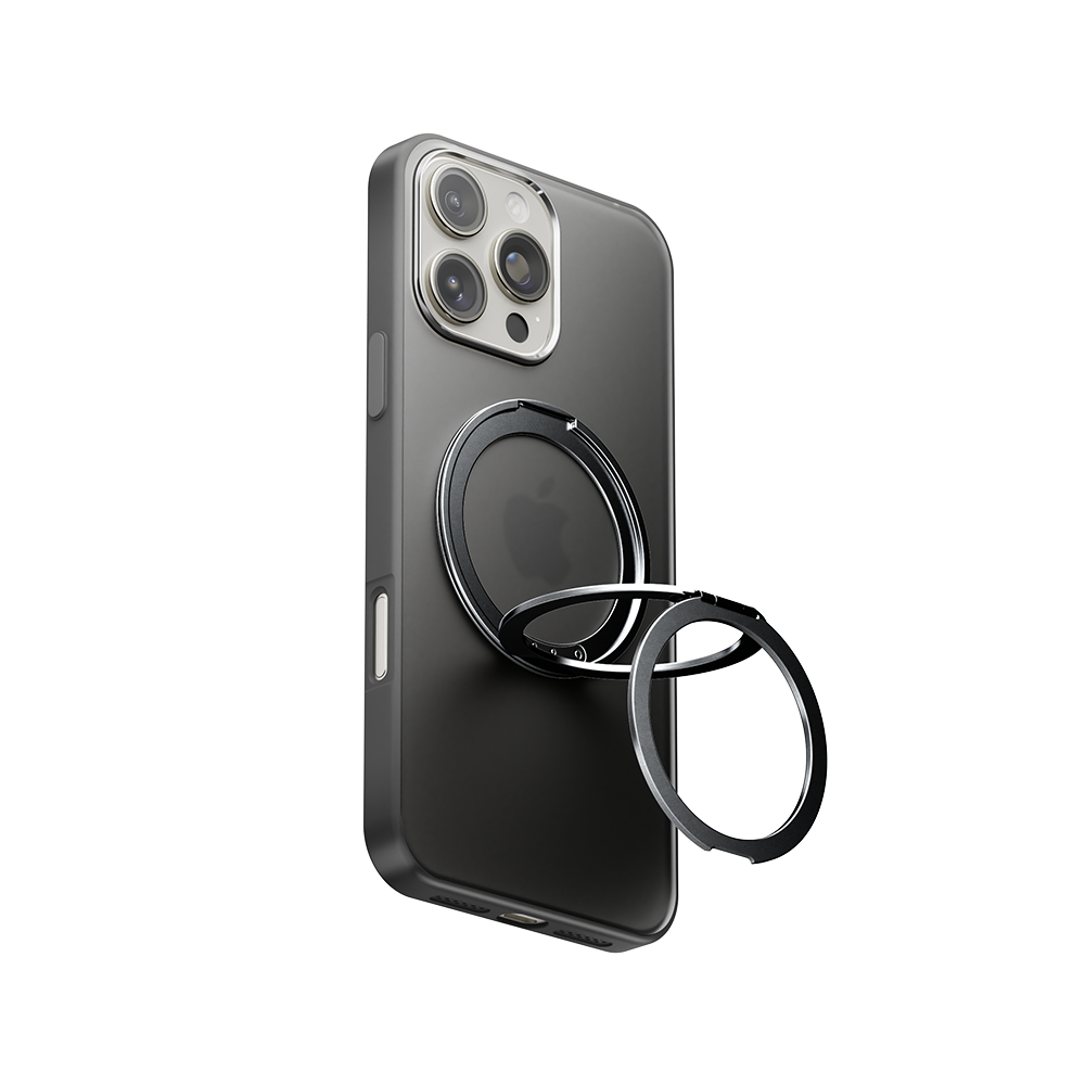 Brehn | LuxuraGrip Tri-Fold MagSafe Ständer | Eleganter 3-in-1 Telefonring, Ständer und Griff für ultimativen Komfort