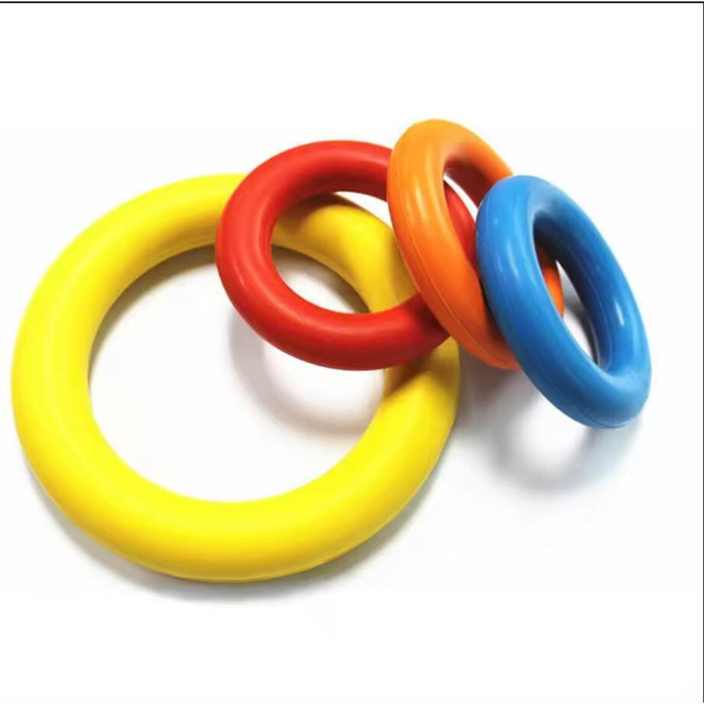 Hunde Anti-Beiß Trainingsring ø9 cm aus Gummi - ass. Farben | Brehn
