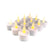 Teelicht LED 12 Stk. in weiss mit Flamme (inkl. Batterien) | Brehn