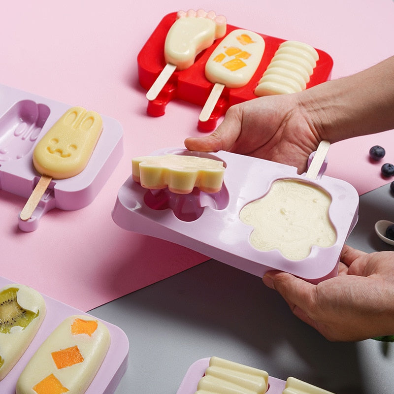 Eiscremeform Popsicle Formen mit Deckel DIY selbstgemachte Eis am Stiel Form | Brehn