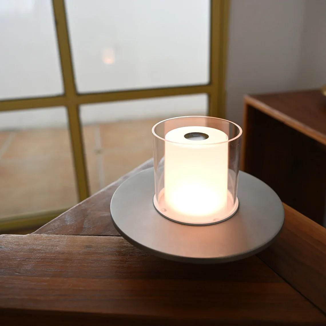 Glas Kerzen Tischlampe | Brehn